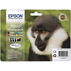 Epson T0895 Multipack Cartouches d'encre d'origine - cyan, noir, magenta, jaune