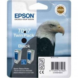 Epson T007 Twin pack noir Cartouches d'encre d'origine